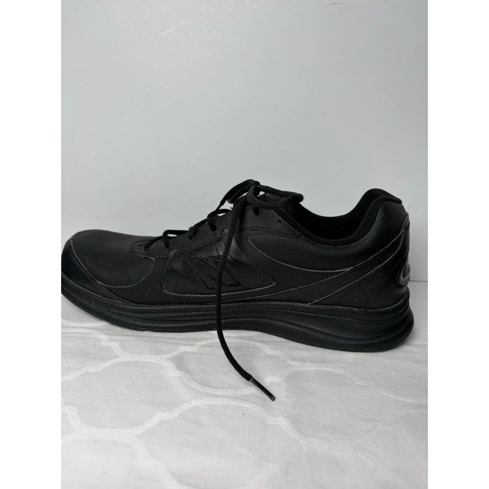 New Balance 577 Shoes Mens 13 B Walking Black Leather Sneakers Lace Up  MW577BK